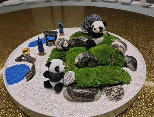 苔藓熊猫造景