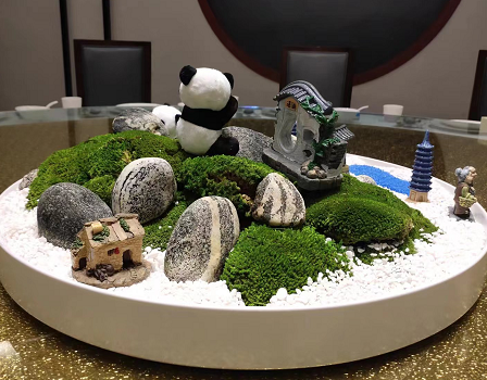 苔藓熊猫造景